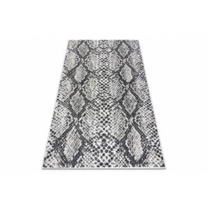 Koberec šňůrkový SIZAL SION Hadí kůže 22162 ploské tkaní bílý/černý