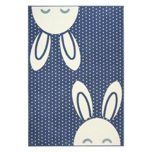 Dětský koberec Kids 533926/94955 zajíčci, modrý