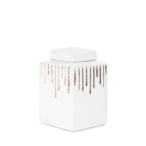 Nádoba LUIS 01 bílá / zlatá