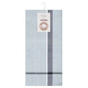 Sada kuchyňských utěrek OLIVIA 1 modrá / černá