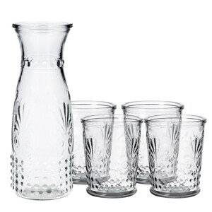Karafa LORENS 2 se čtyřmi skleničkami SS21 987315