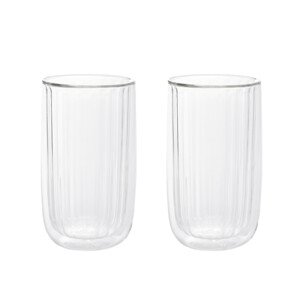 Sada dvou sklenic CEMBRA GROOVE průsvitná 888835 350 ml (2 ks)