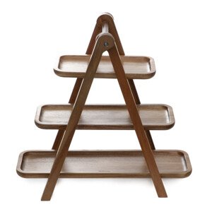 Podnos MOOKA třípatrový, dřevěný 892702
