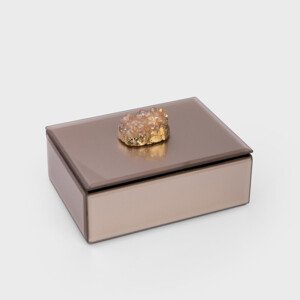 Šperkovnice PIERRE růžová s kamenem 705236