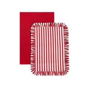 Sada kuchyňských utěrek TRUDY červená / bílá 703423