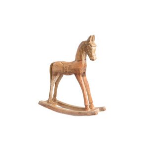Vánoční dekorace MANGOS houpací koník 711534