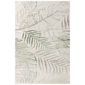 Koberec Allora Plus F784A listí, krémový / zelený
