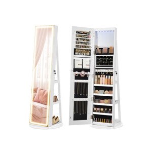 Šperkovnice se zrcadlem a LED osvětlením JJC008W03