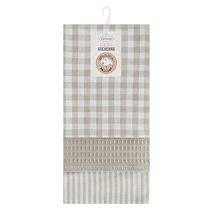 Sada kuchyňských utěrek LUCY béžová