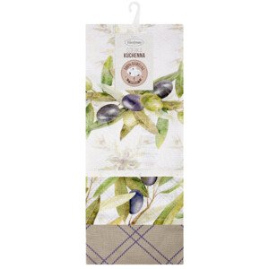 Sada kuchyňských utěrek OLIVE olivová