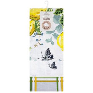 Sada kuchyňských utěrek LEMON žlutá