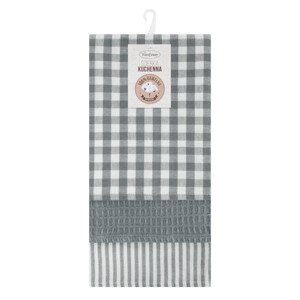Sada kuchyňských utěrek LUCY stříbrná