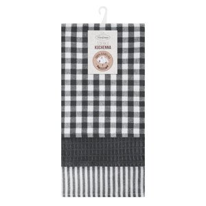 Sada kuchyňských utěrek LUCY ocelová