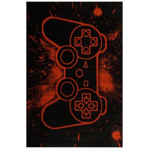 Koberec Lima G932A Gamepad černý / světlečervený