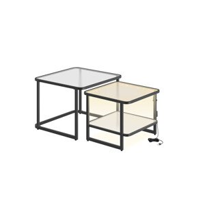 Sada 2 konferenčních stolků s LED LCT246B01