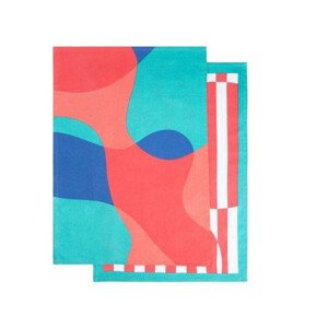 Sada kuchyňských utěrek COLOR FIESTA s barevným vzorem 738890 (2 ks)