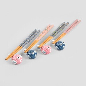 Sada čtyř párů hůlek KIOTO se stojany 742941