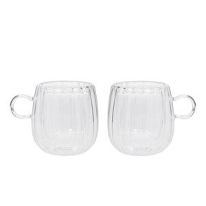 Sada dvou sklenic CEMBRA GROOVE průsvitná 732577 250 ml (2 ks)