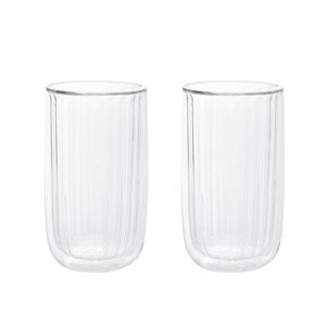 Sada dvou sklenic CEMBRA GROOVE průsvitná 732348 350 ml (2 ks)