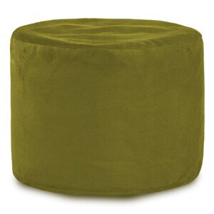 Plyšová taburetka Cilindro zelená