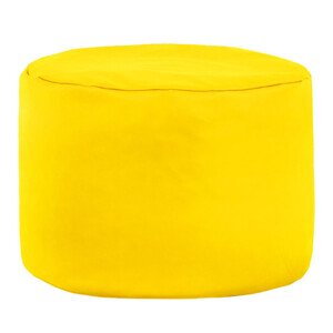 Taburetka Cilindro žlutá ekokůže