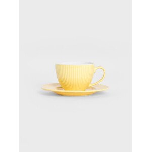 Šálek SIENA s podšálkem, žlutý 733291 240 ml