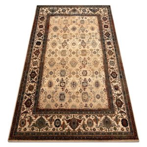 Koberec OMEGA AVILA Ornament rám, béžový