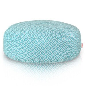 Podnožka Meander, bílá / modrá