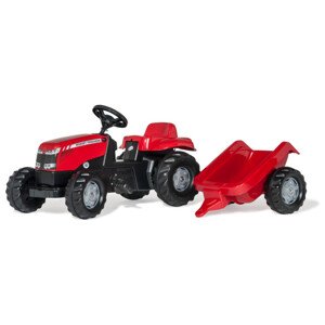 Šlapací traktor Rolly Toys Massey Ferguson s přívěsem 012305