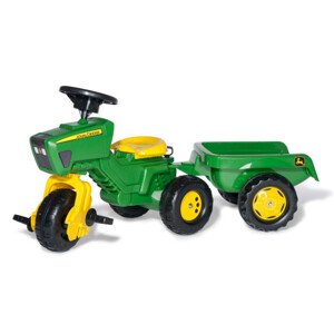 Šlapací traktor Rolly Toys John Deere tříkolový s přívěsem 052769