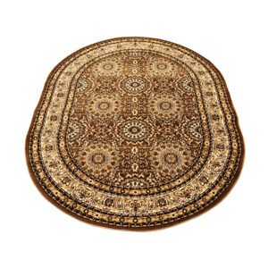 Koberec Orient 005 hnědý ovál