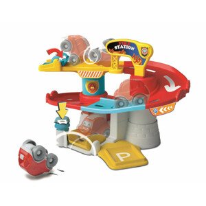 Hasičská stanice s dráhou a autem 17578