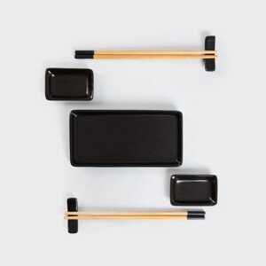 Servírovací sada pro sushi SUSHI černá 744532