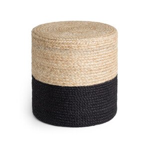 Taburetka Hanse Home JUTTA naturální zlatá / černá