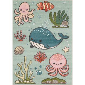 Dětský koberec Funky Top Aquario mátový