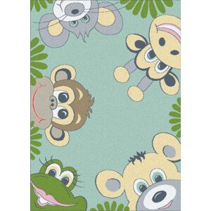 Dětský koberec Funky Top Tig mátový