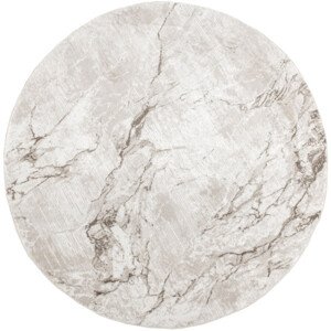 Koberec NANTES NT071A šedý / béžový kruh