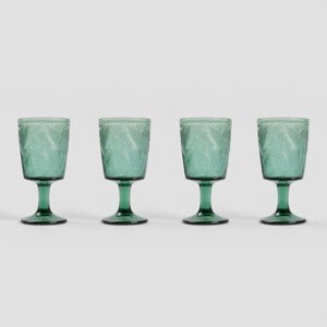 Sada čtyř sklenic LUNNIS zelená 240915 330 ml (4 ks)