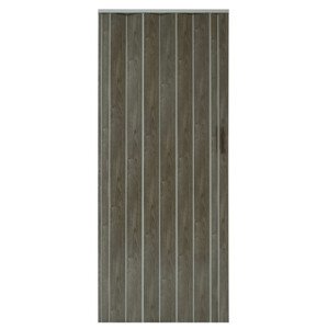 Skládací dveře 001P grafitový dub matný 100 cm