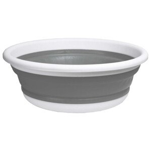 Koš na prádlo ELBA COMPACT 9 šedý / bílý 9 l