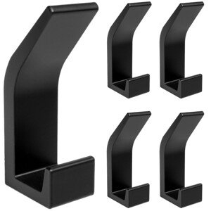 Sada pěti věšák OMNOS černá (5 ks)