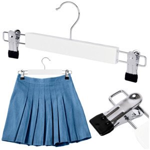 Věšák na sukně bílý (1 ks)