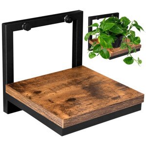 Nástěnný stojan na květiny TORGET RUSTIC černý