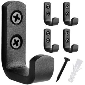 Sada pěti věšák ABRIS černá (5 ks)