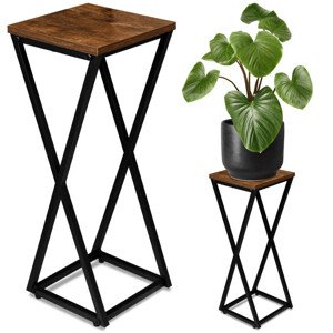 Stojan na květiny KONEL RUSTIC černý 62 cm