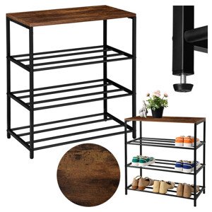 Botník STELLA 4 úrovně, černý