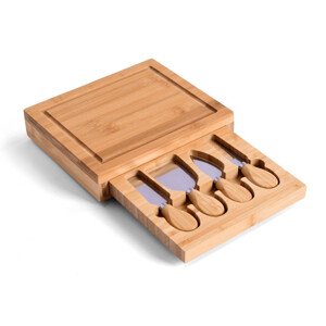 Servírovací deska WARNA s příborem, bambusová
