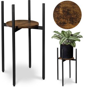 Stojan na květiny TORRE RUSTIC černý 60 cm