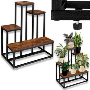 Stojan na květiny ANTIRES RUSTIC černý