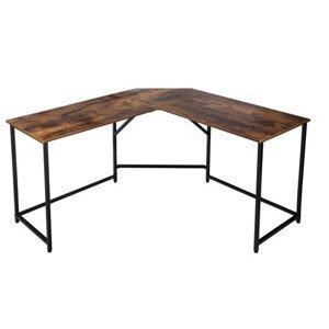 Rohový kancelářský stůl BRAGA Rustic